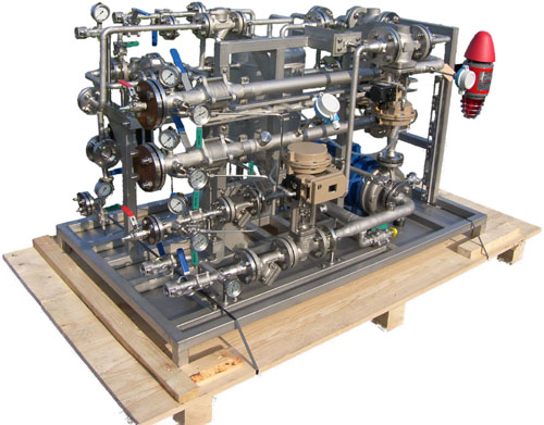 montierte Baugruppe (noch ohne Isolation und ohne Schaltschrank)